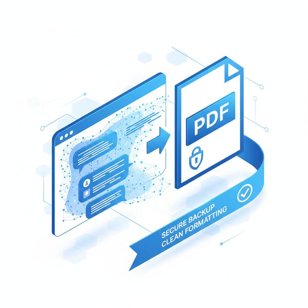 如何将 ChatGPT 对话保存为 PDF 备份